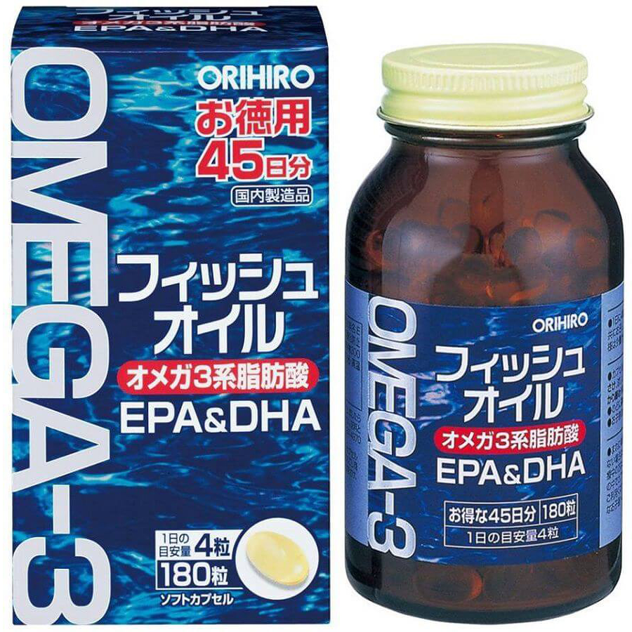 Omega 3 Orihiro Nhật Bản 180v