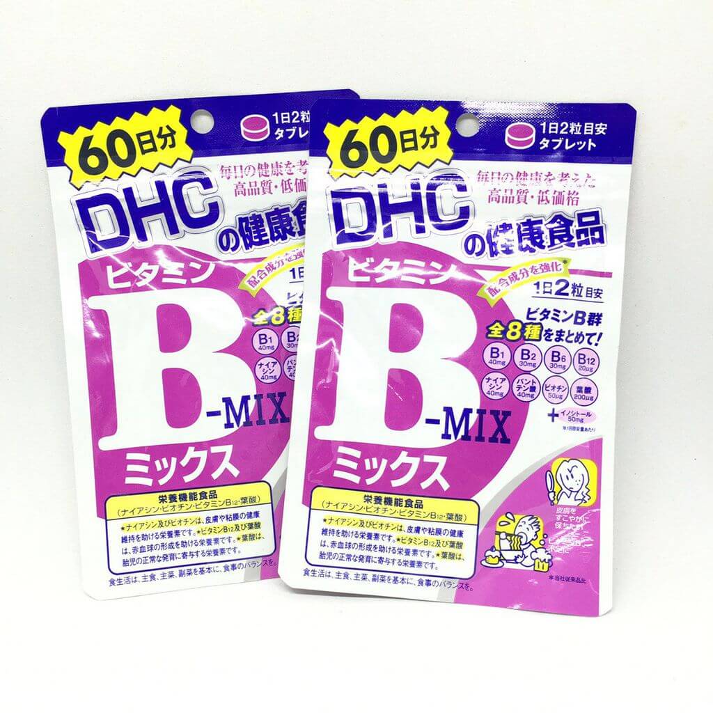 Viên uống bổ sung Vitamin B DHC 120 viên Nhật Bản (2 gói)