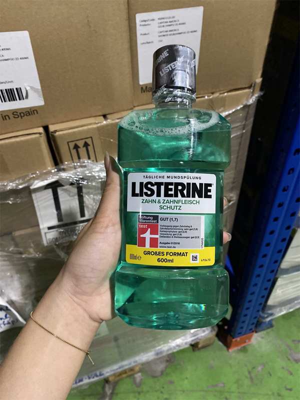 Nước xúc miệng Listerine 600ml - Đức (2 chai)