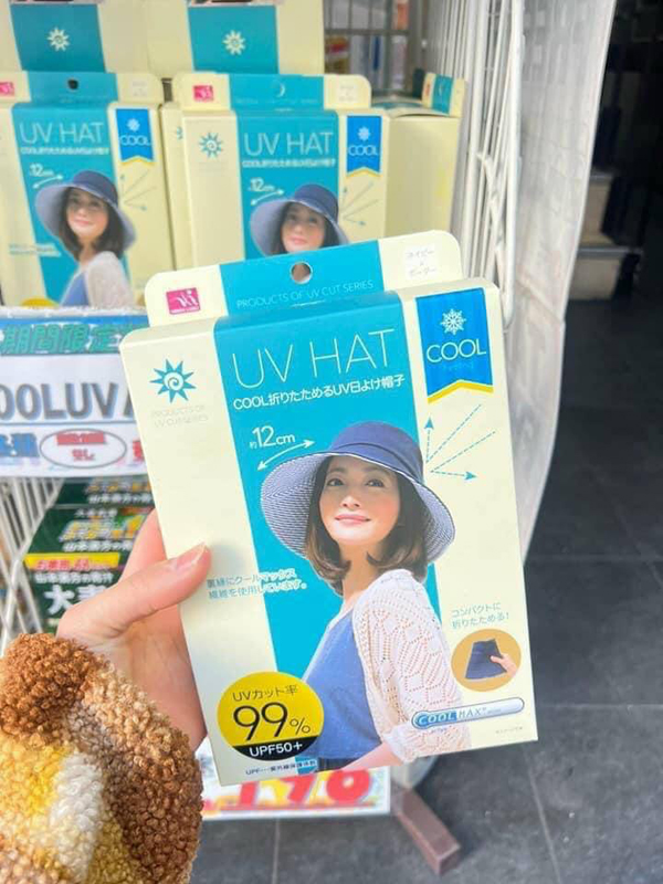 Mũ chống nắng chống UV Cool Max  (vành rộng 12cm) - Nhật